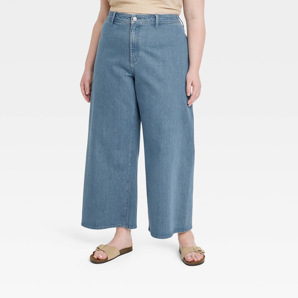 Universal Thread High-Rise Sailor Wide Leg Ankle Jeans